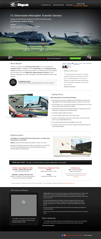 Skycab Homepage
